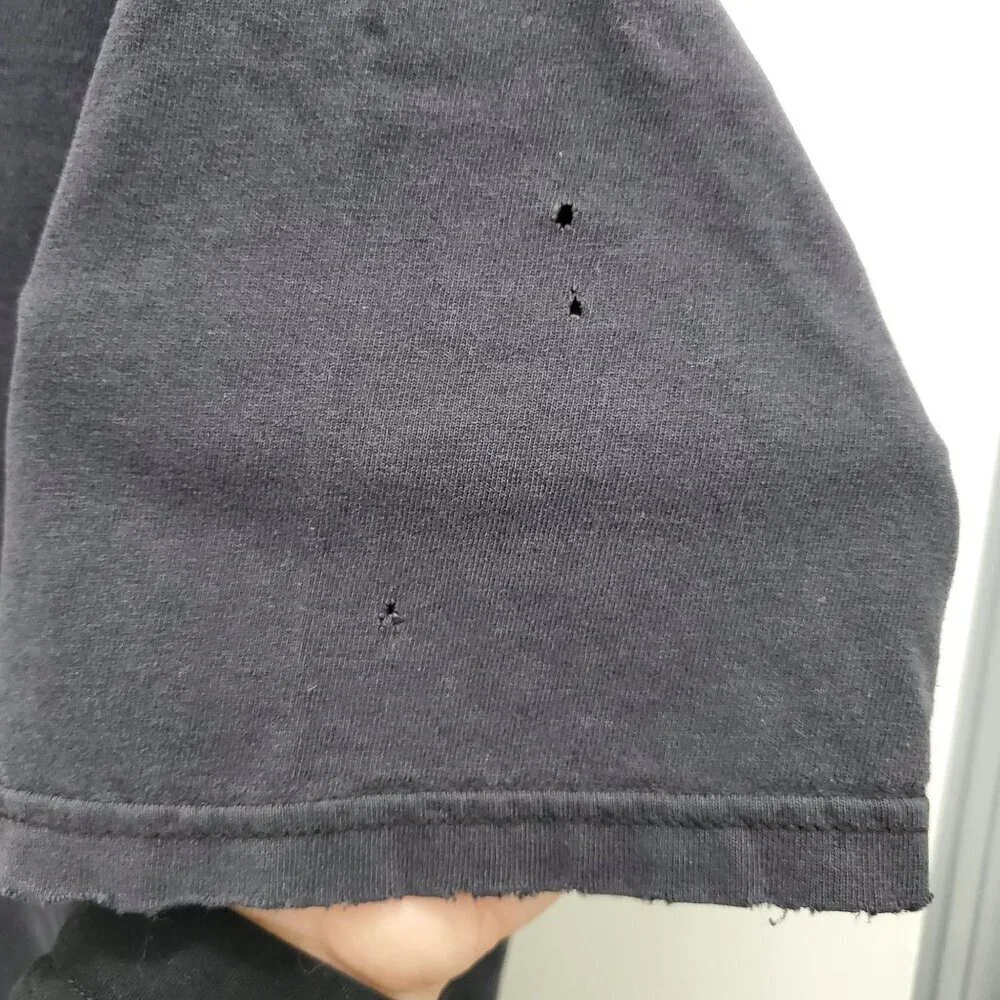 Megadeth Arsenal Vintage 90s Y2K Black Trashed Ripped Heavy Metal Grail Tee‎ L - Picture 7 of 9